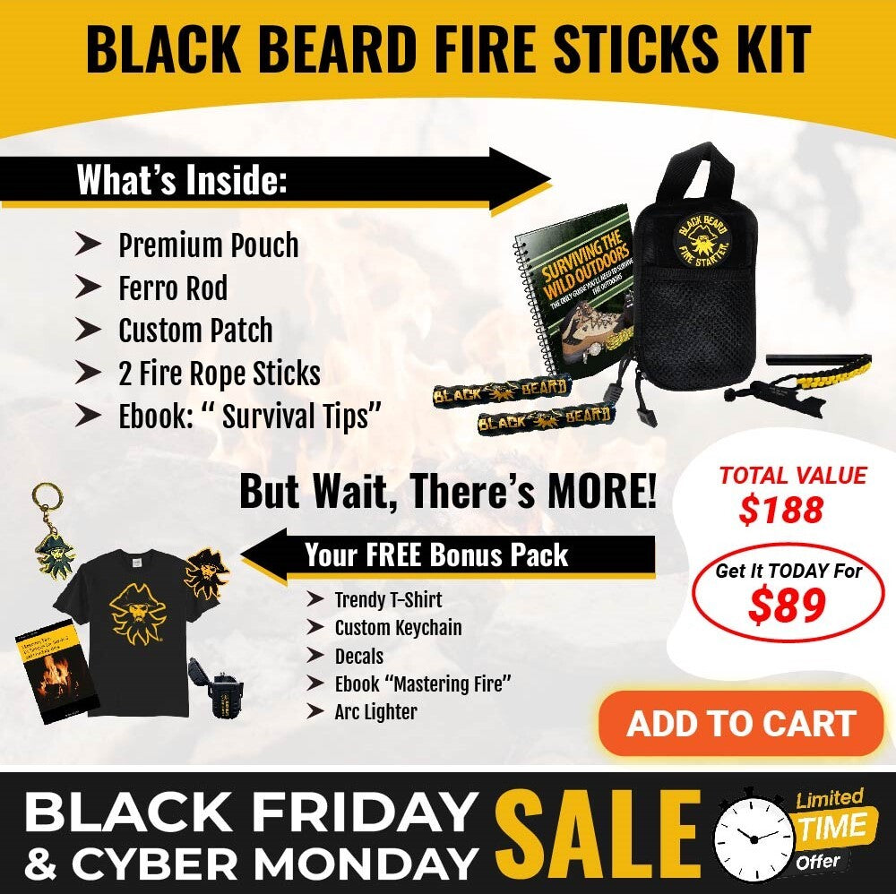 Black Beard Fire Stick Master Kit: Your Ultimate Fire Starting Companion!