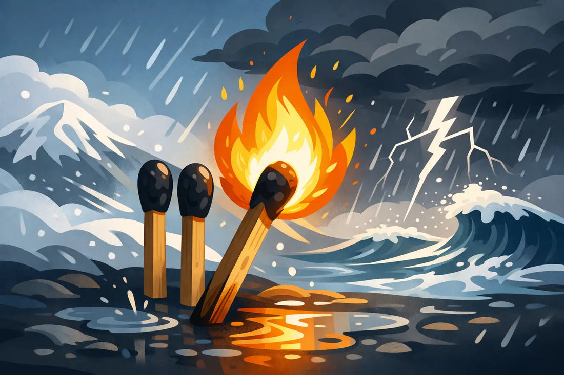 Stormproof Matches: Fire When Weather Fights Back