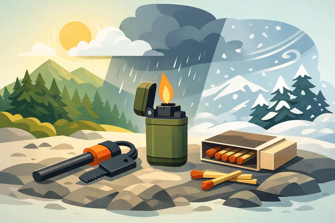 Outdoor Fire Starter Comparison for Real Weather