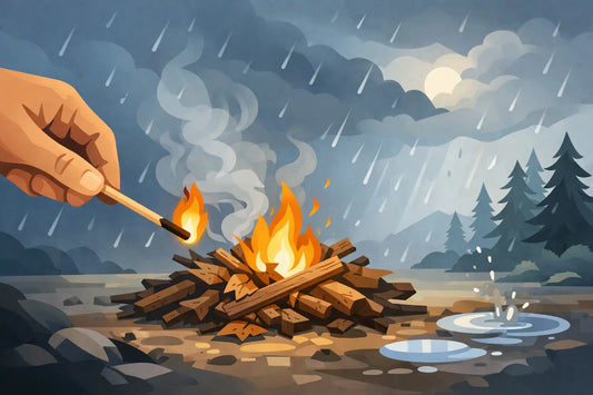 How to Ignite Damp Kindling When Weather Turns