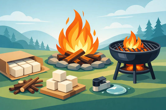 Odorless Fire Starter Cubes for Ready Fires