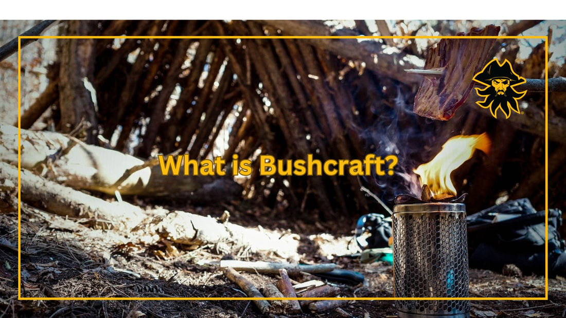 What is Bushcraft? Tent made of tree branch