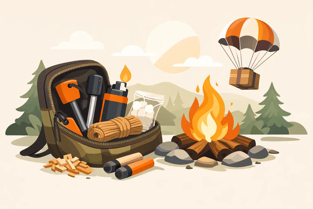 Survival Kit Fire Starter Bundle That Shows Up