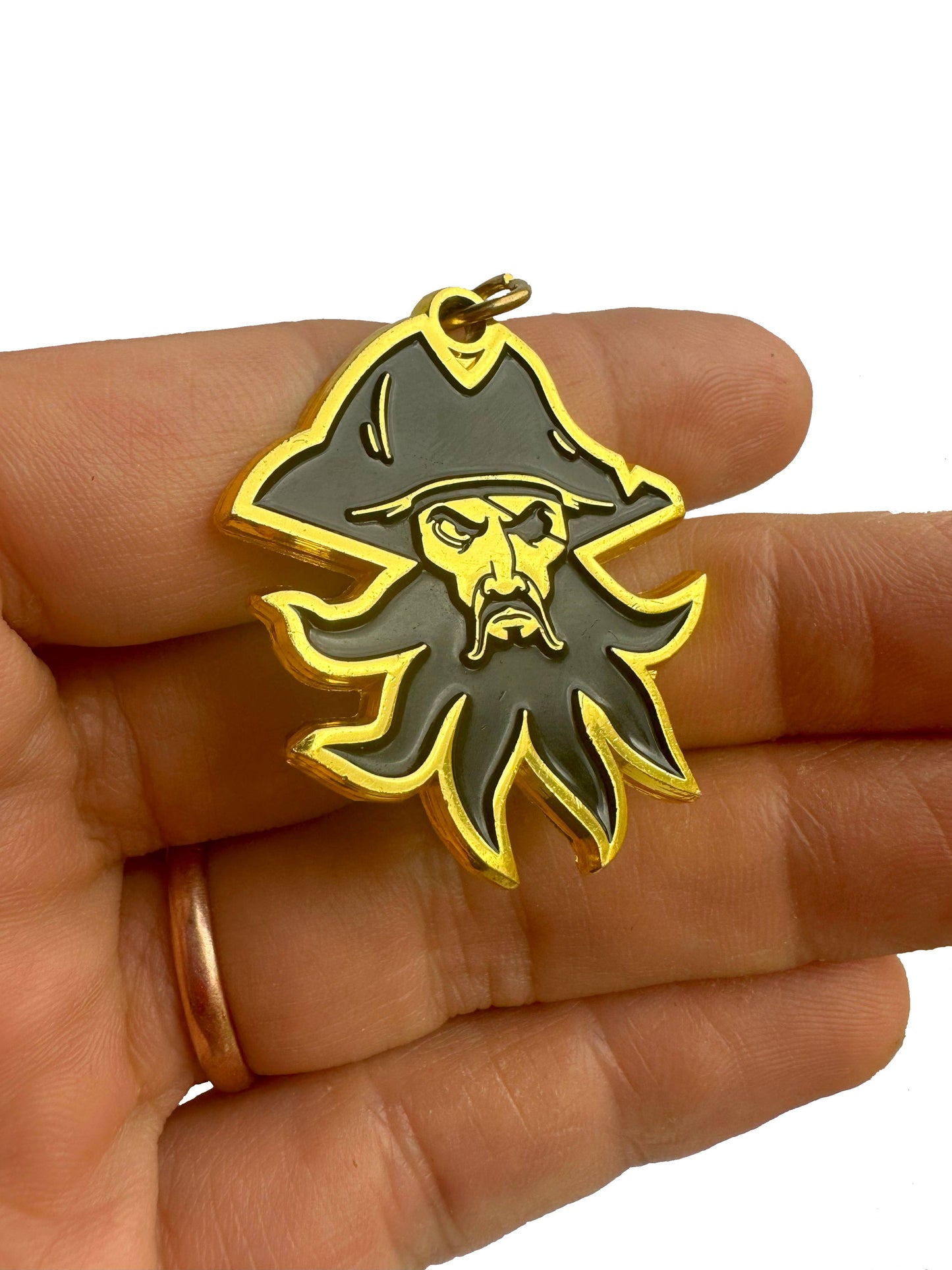Black Beard Fire Pirate Keychain Keychain for men - Sample