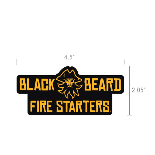 Black Beard Fire Starter Decal - Wall Decals - Stickers