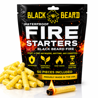 Black Beard Fire Starter Plugs | 1 Bag | 50 PCS