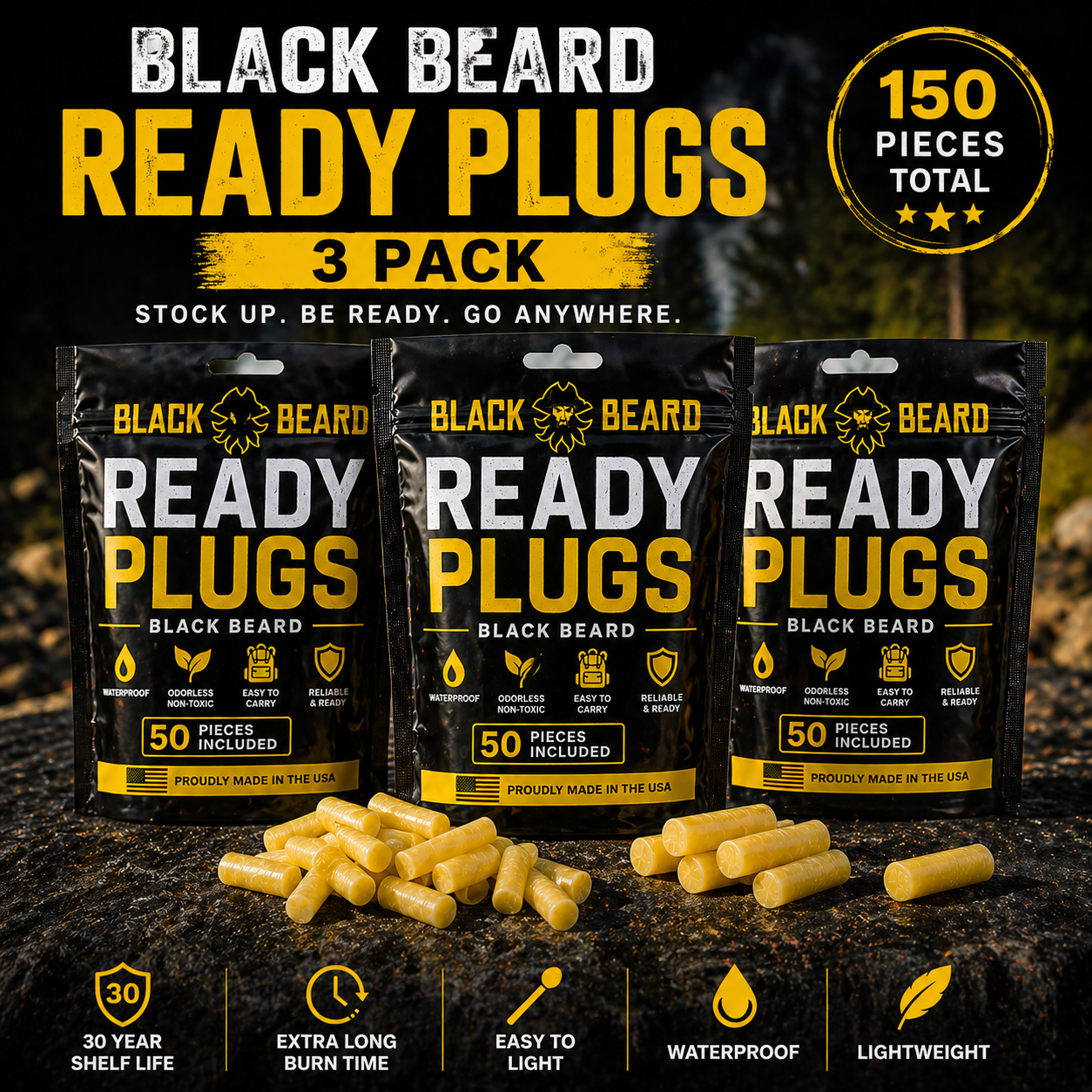 The Black Beard Ready Plugs