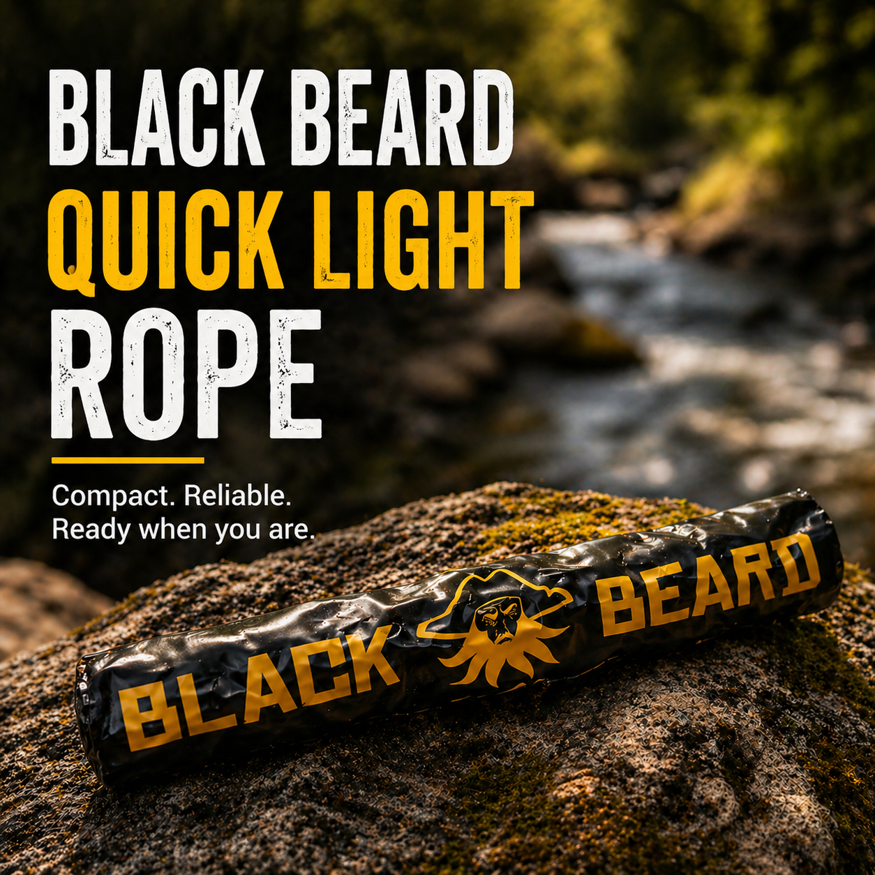 Black Beard Quick Light Rope