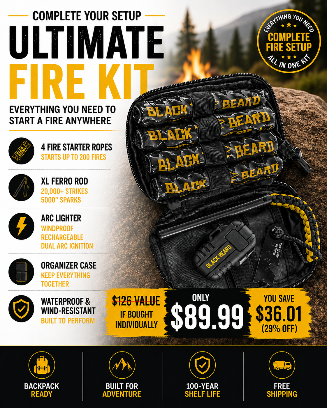 The Black Beard Fire Starter