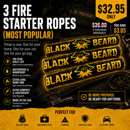 The Black Beard Fire Starter | Survival