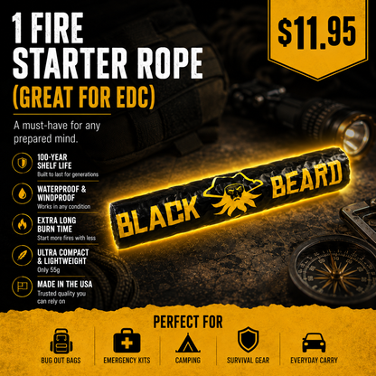 The Black Beard Fire Starter | Survival