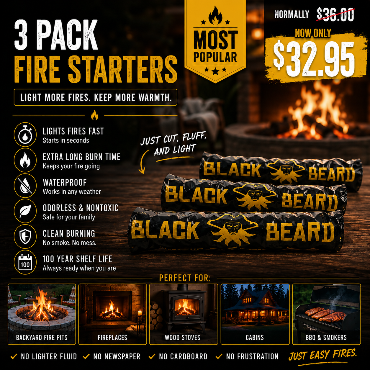 The Black Beard Fire Starter | Home