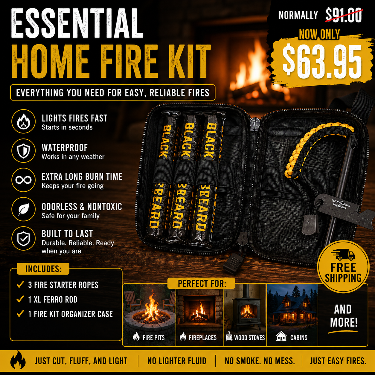 The Black Beard Fire Starter | Home