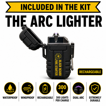 The Black Beard Fire Plug Kit - Fire Starter Kit