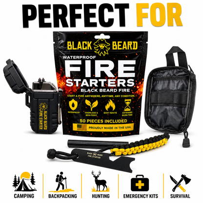 The Black Beard Fire Plug Kit - Fire Starter Kit
