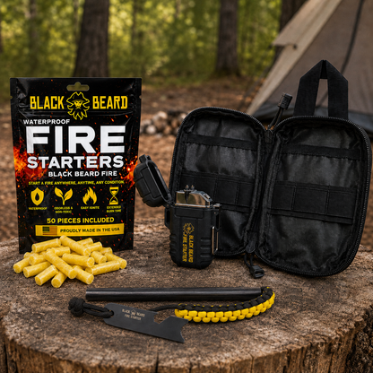 The Black Beard Fire Plug Kit - Fire Starter Kit