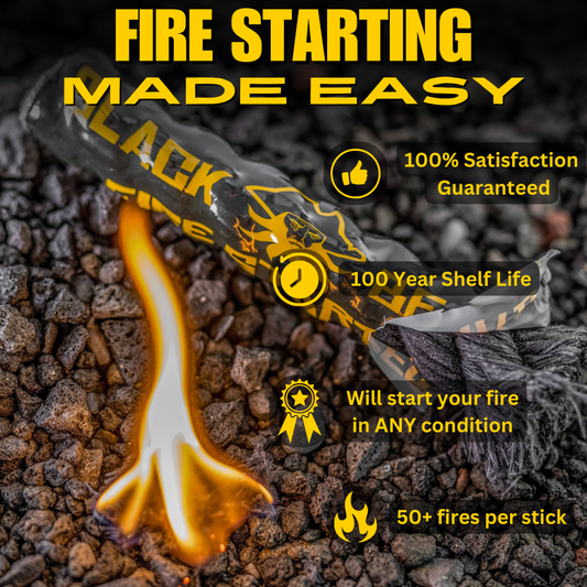 Black Beard Fire Starter Stick | Single Stick